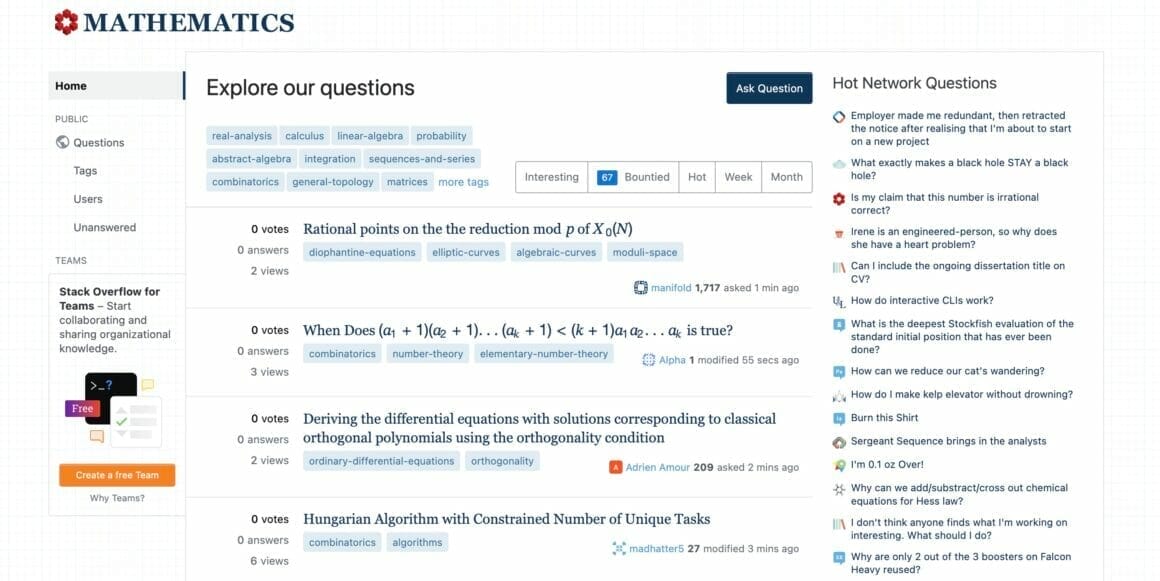 math stackexchange