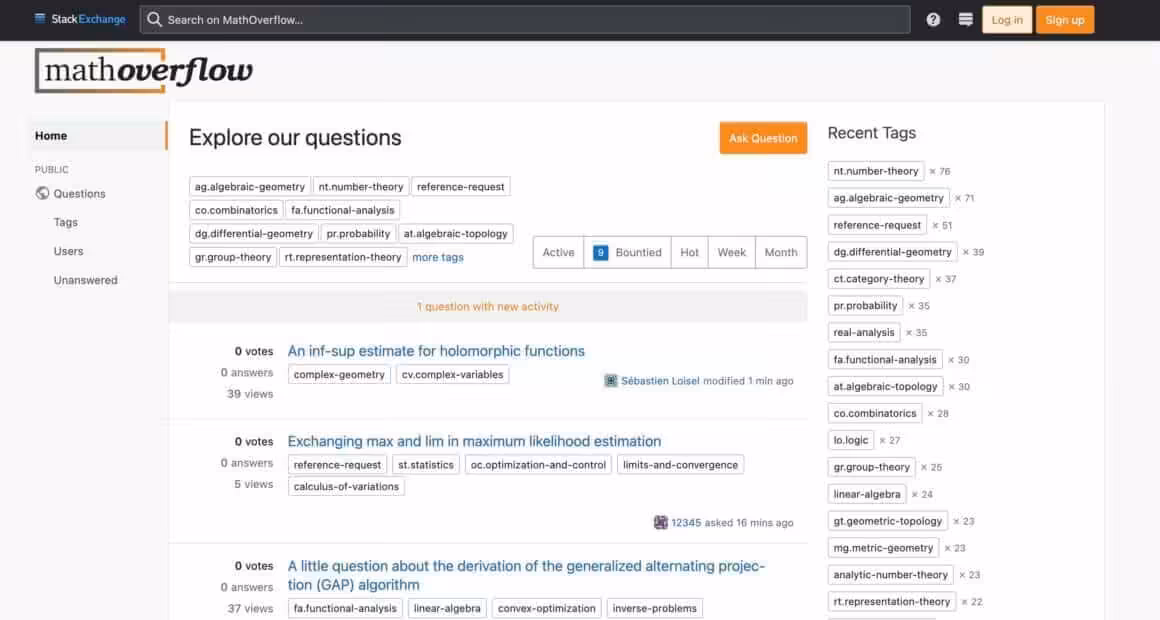 mathoverflow website home