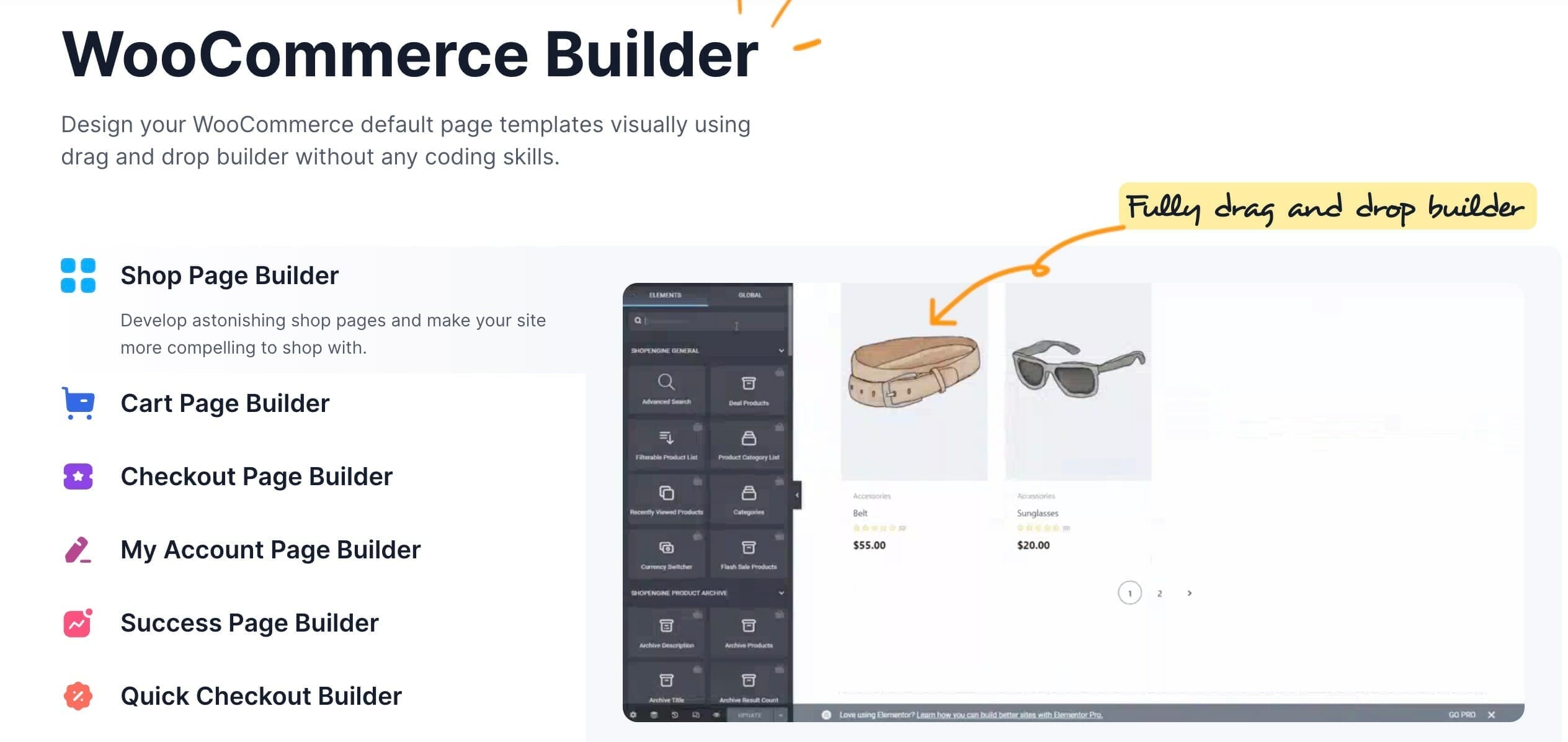 woocommerce builder shopengine