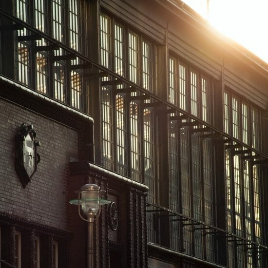 brown concrete building during golden hour