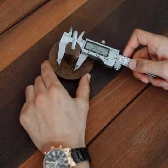 a person holding a tool