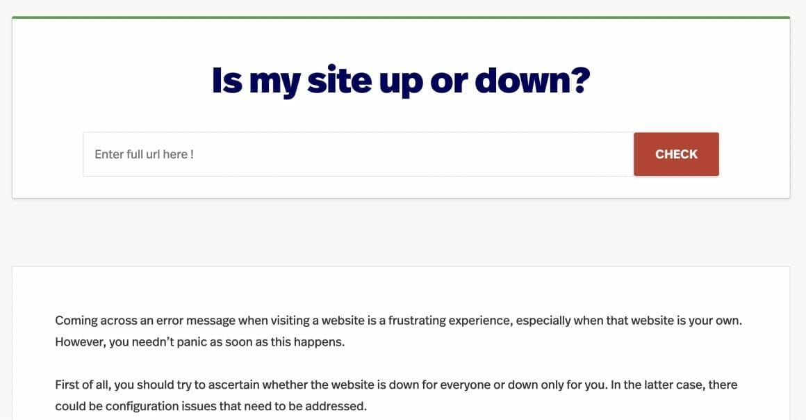 site updown