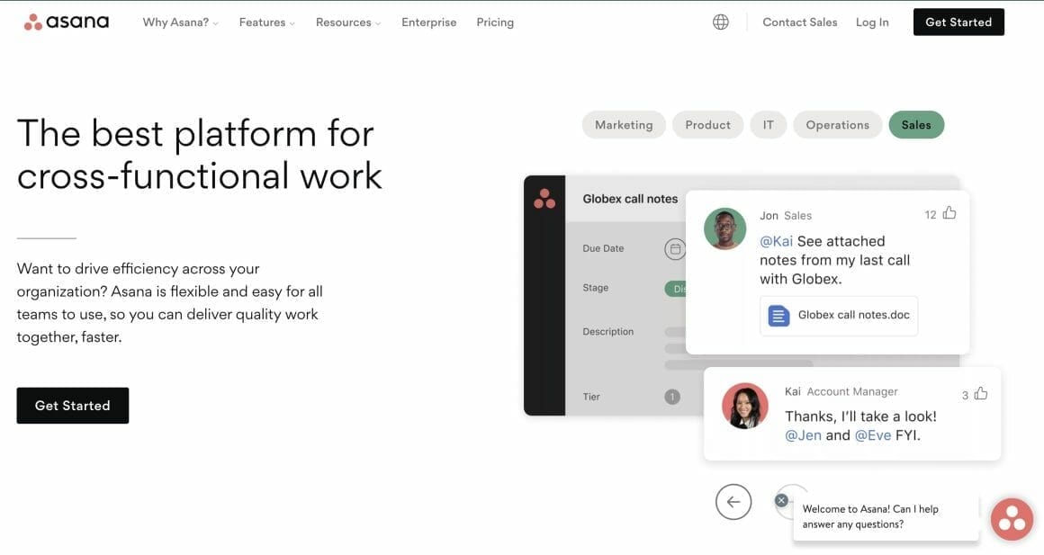 asana home
