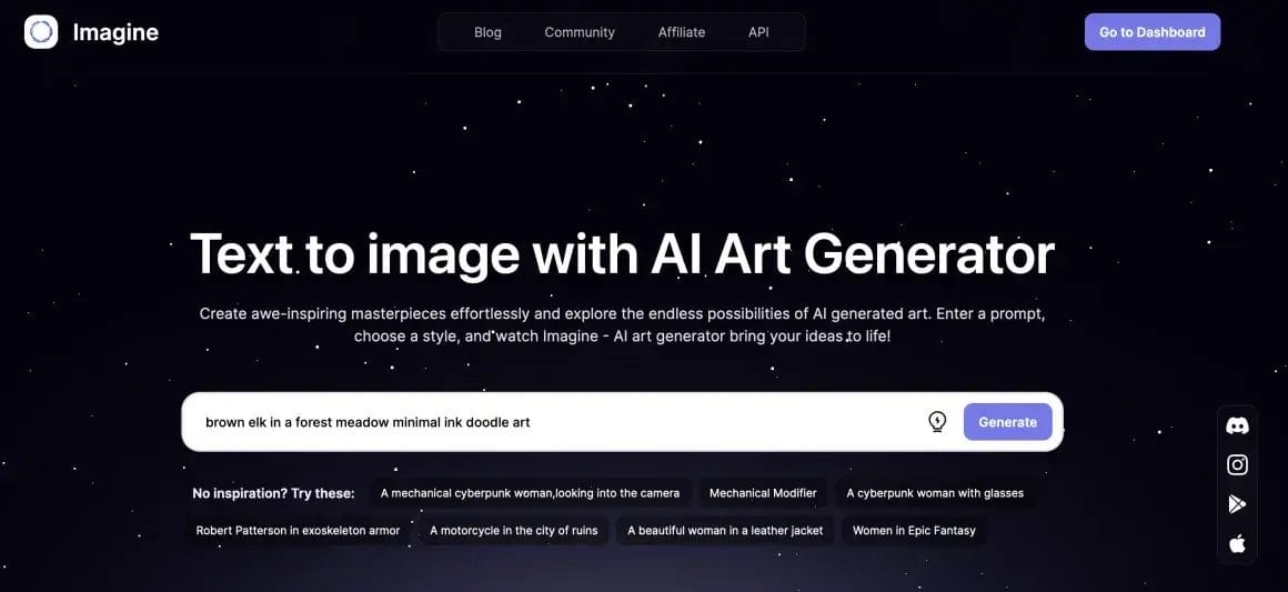 Text to image with AI Art Generator