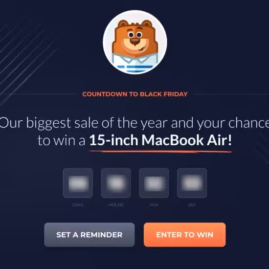 WPForms Black Friday