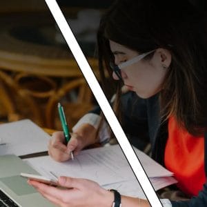 Job and College at the Same time banner