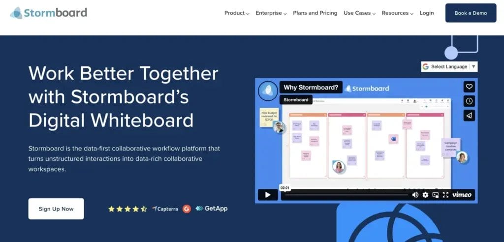 Data first Collaboration Digital Whiteboard Stormboard 2024 02 003903