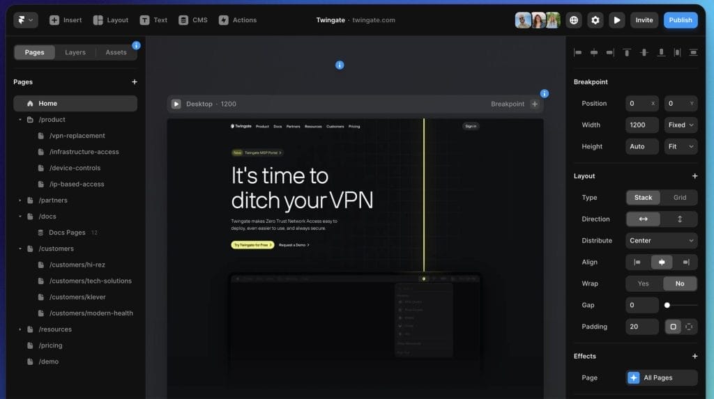 Framer Free Website Builder