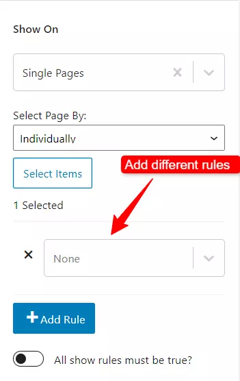 add rules kadence element hooks