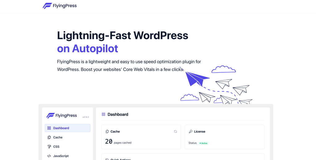 FlyingPress – Lightning Fast WordPress on Autopilot