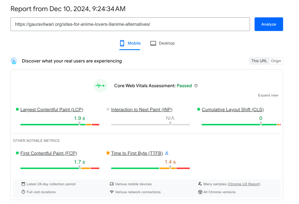 PageSpeed Insights