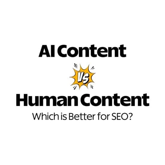 AI Content vs Human Content Banner