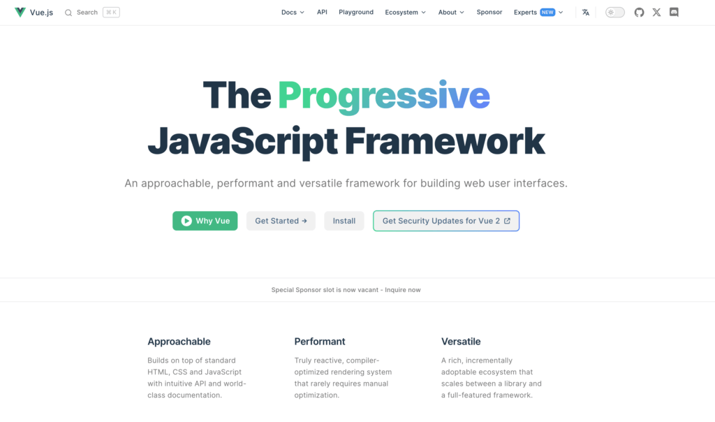 Vue.js The Progressive JavaScript Framework Vue.js