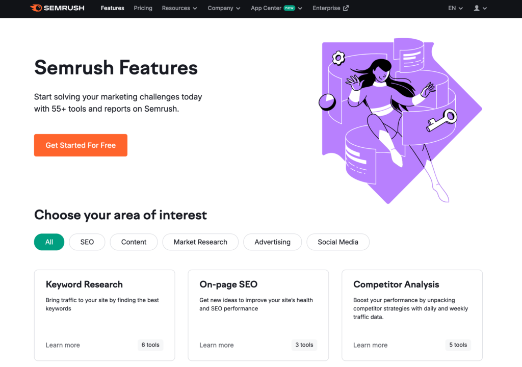 Features Semrush 3