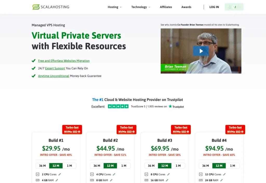 Managed Cloud VPS Hosting from Industry Experts ScalaHosting