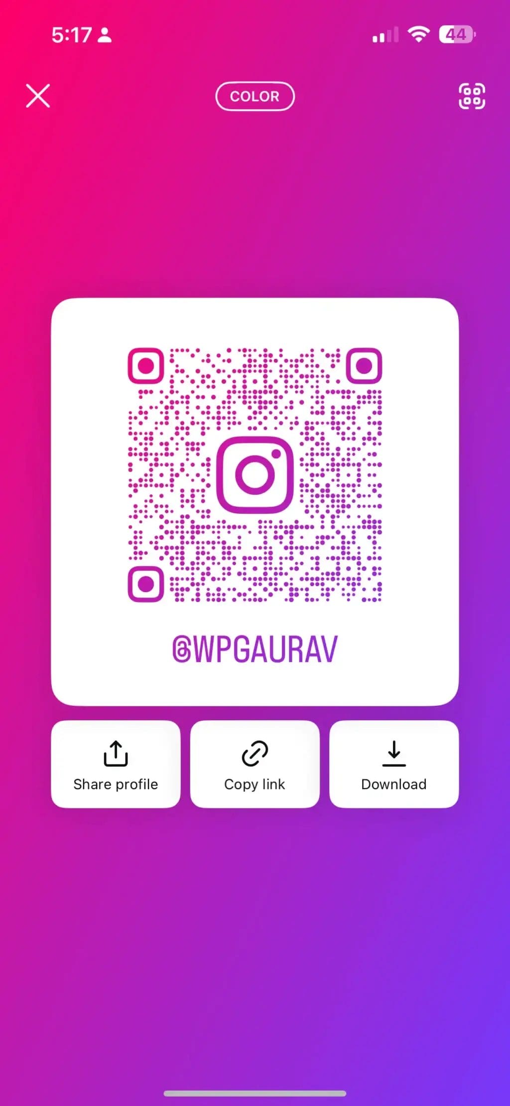 instagram QR Code Guide 5