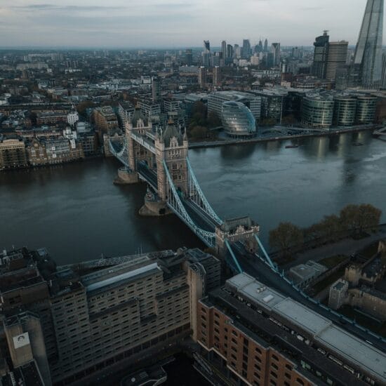 London Buildings Cityscape London Bridge Skyscrapers