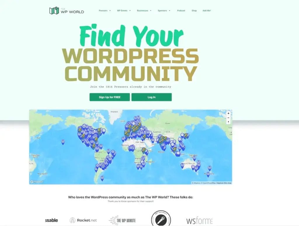 The WP World — Connecting the WordPress community