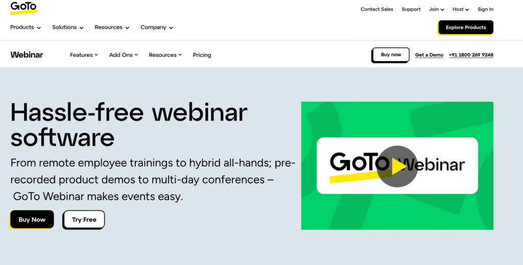 Webinar Software Virtual Conference Platform GoTo Webinar