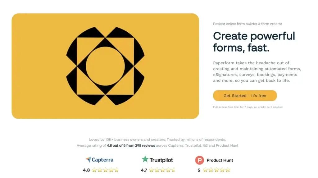 Paperform Online Form Builder And Form Creator2025