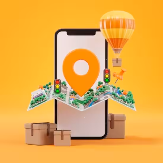 optimized delivery routes illustration