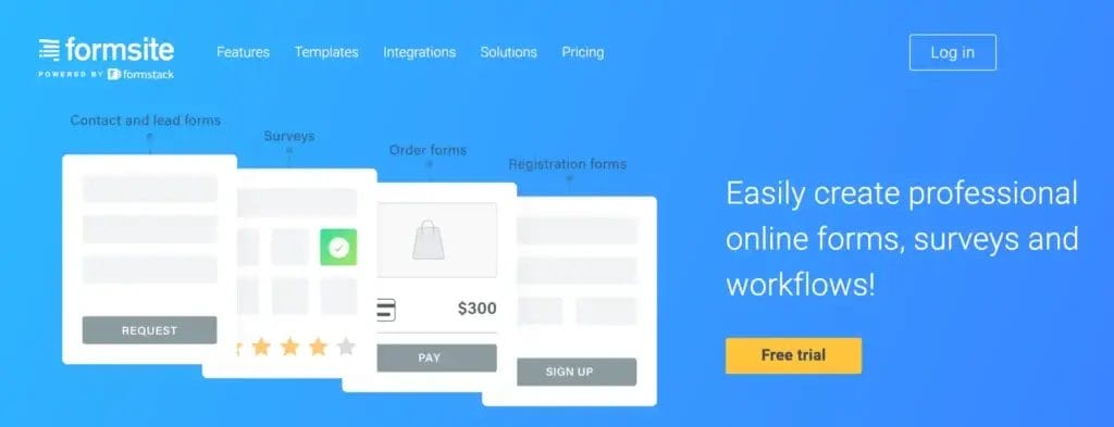 Formsite Online Form Builder. Create HTML Forms Surveys2025