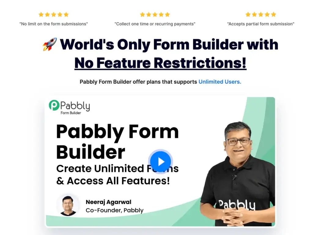 Online Form Builder Unlimited Form Submissions Payments2025