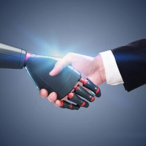 Human and robot handshake partnership