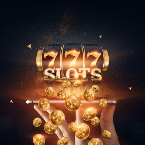 Hand holding smartphone with slots