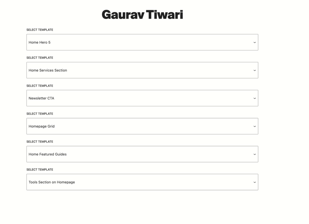 edit page “gaurav tiwari” ‹ gaurav tiwari — wordpress2025