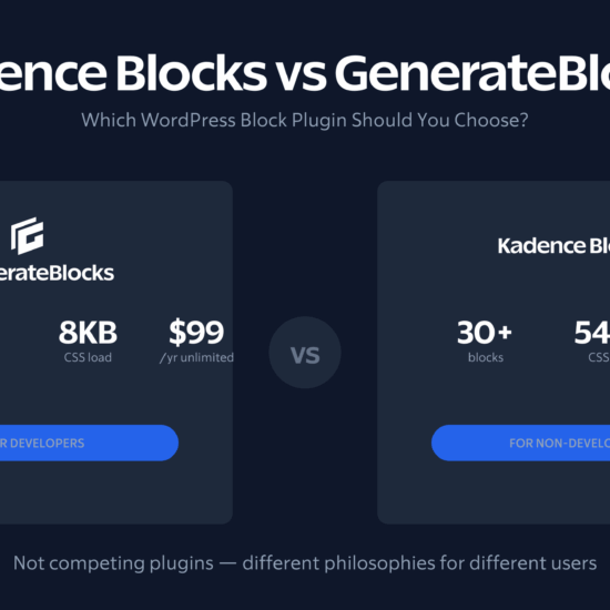 7 kadence vs generateblocks