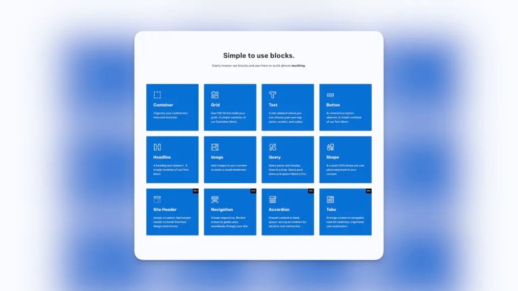 Blocks GeneratePress2026