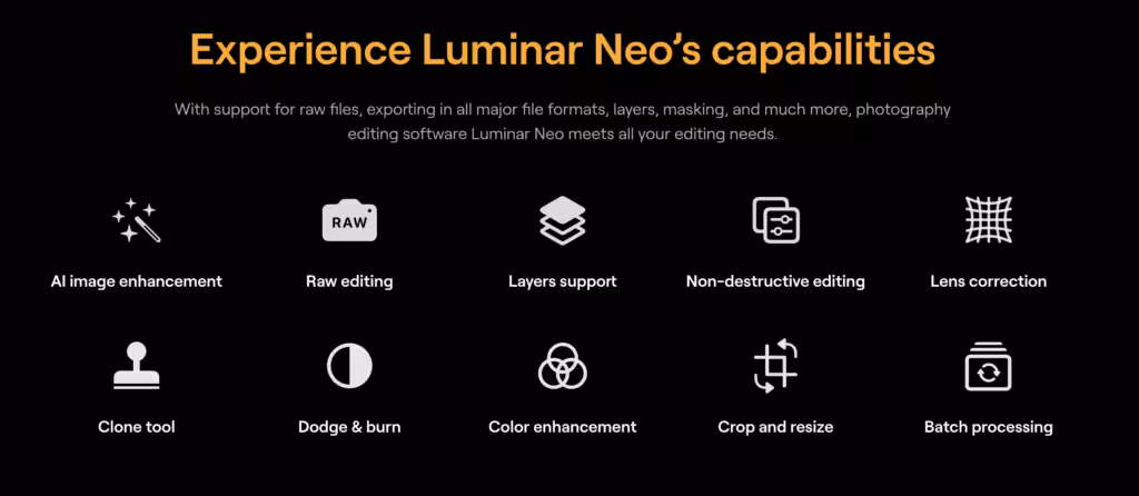 Luminar Neo before and after comparison view