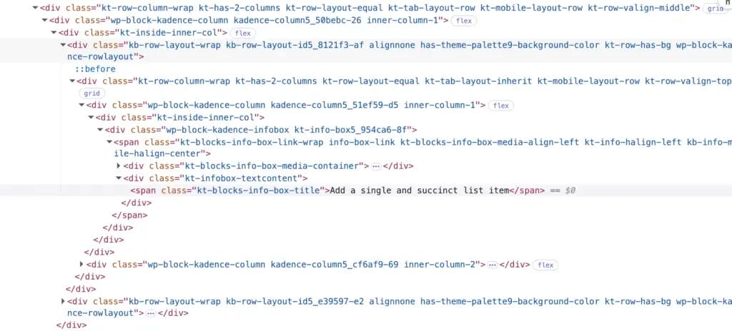 DevTools localhost10004kadence blocks2026