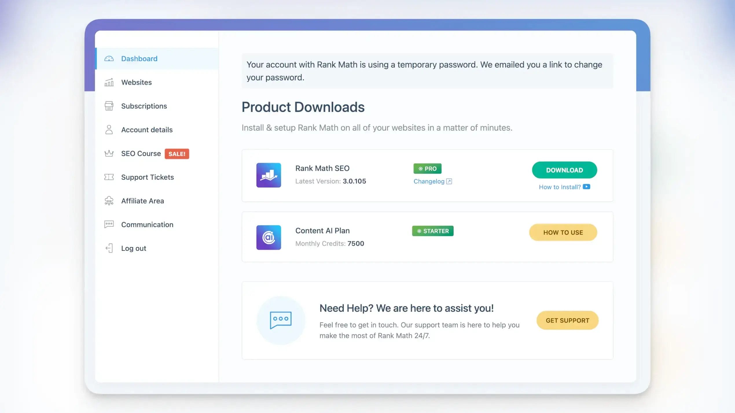 My account Rank Math2026 3