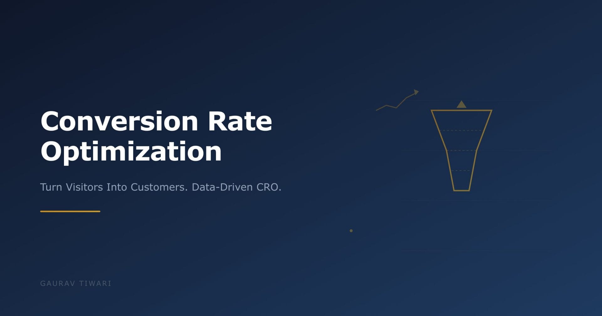 Conversion rate optimization analytics dashboard showing funnel performance and A/B test results